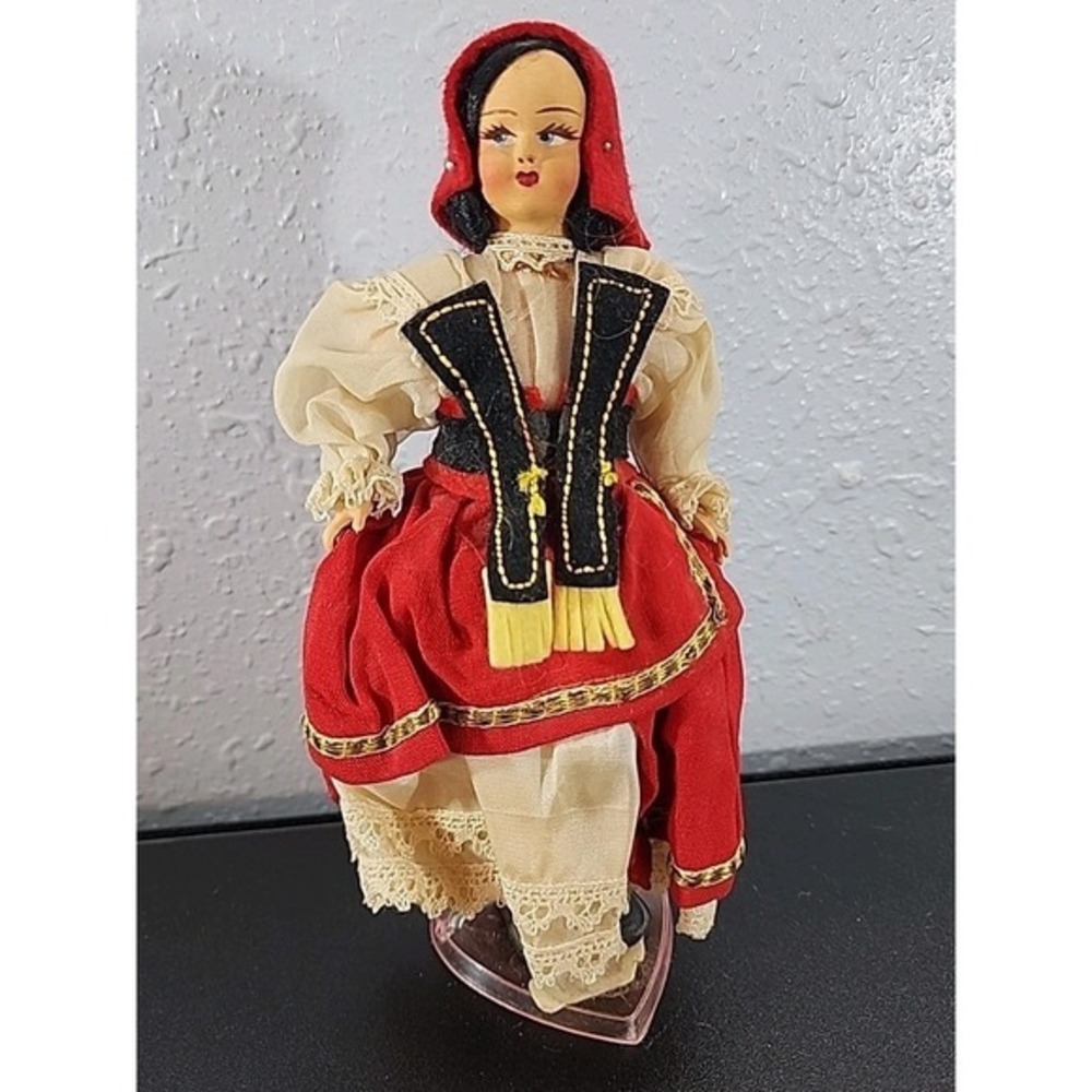 VINTAGE EROS FELT FLORENCE ITALY DOLL‎ Traditional Costume
